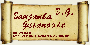 Damjanka Gušanović vizit kartica